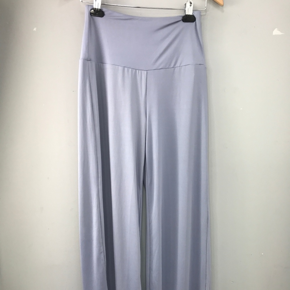 Arolina Classic and Comfy Flowy Gray Blue Pants